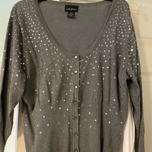 Sequined Lane Bryant cardigan, 18/20